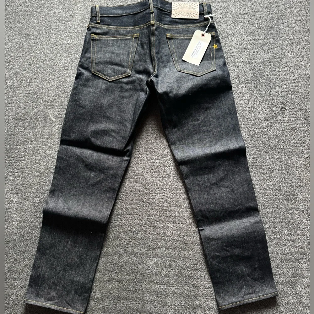 Brave Star regular taper 14oz ‘Bison’ Japan Selevedge Denim - 31x30 hemmed - Picture 2 of 4